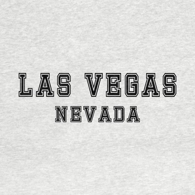 Plain Black Logo Las Vegas Nevada by vintagetrends